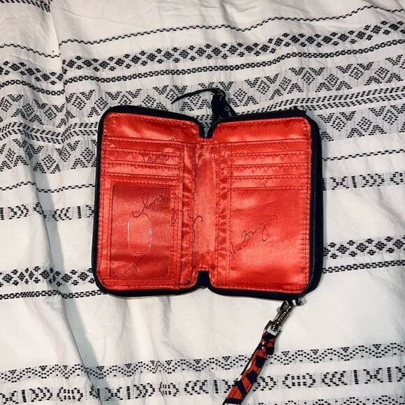 Vera Bradley Zip Around Wristlet Wallet – Navy Multicolor Aztec Print - Picture 3 of 5